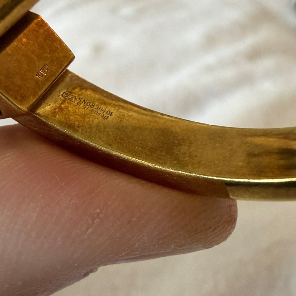 Rovano Gold Watch set in Green Starry Gold Bangle - Picture 10 of 13